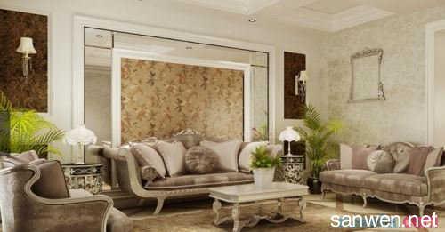 客厅沙发效果图欣赏 欣赏丰富多彩的沙发背景墙效果图
