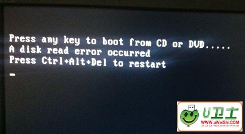 a disk read occurred 电脑提示A disk read error occurred怎么办