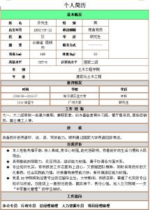 建筑类大学生简历模板 建筑专业个人简历免费模板，建筑类大学生求职简历模板