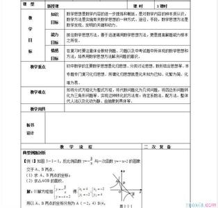 初三数学下册专题复习教案