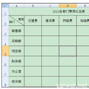 润乾报表表头斜线设置 Execl中进行制作报表斜线表头的操作方法