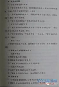 2017高考数学考试大纲 山东省高考数学大纲 山东省高考数学考试大纲