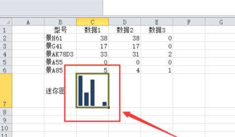 excel单元格迷你图 Excel2010单元格中的迷你图怎样制作