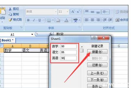 excel2007记录单 Excel2007中做记录单的操作方法