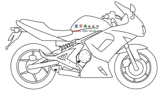 摩托车怎么画简笔画 摩托车简笔画图片