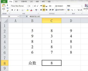 mode函数 Excel中mode函数功能的具体操作