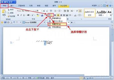 wps无法输入文字 WPS文字怎么输入带圈的数字