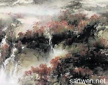 中国画写意山水 大写意中国画山水作品图片
