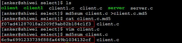 linux md5sum 命令 Linux使用md5sum命令比较文件md5值的方法