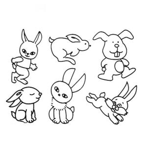 简笔画小兔子大全图片 简笔画小兔子的画法