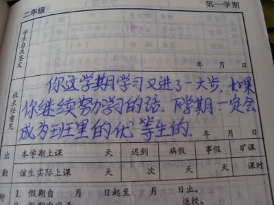 小学生家庭报告书评语 幼儿家庭报告书评语 幼儿学生家庭报告书评语