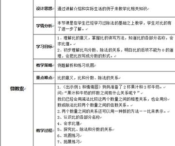 比的基本性质教学反思 比的性质教学反思