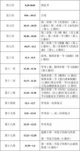 初三物理第一学期期末 初三物理第一学期教学进度计划