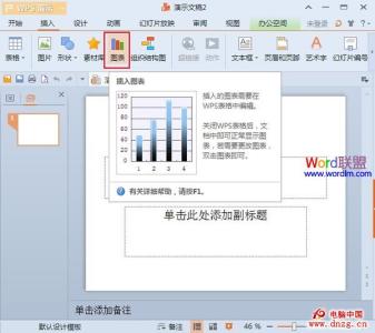 wps演示2016图表制作 WPS演示插入图表并修改图表类型的方法