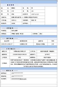 高级工程师简历模板 高级结构工程师的个人简历参考模板