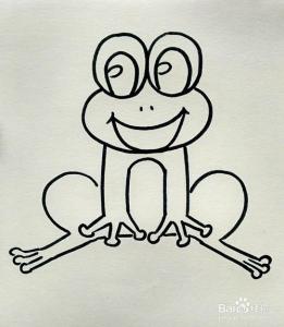 幼儿简笔画青蛙的画法 儿童简笔画青蛙的画法