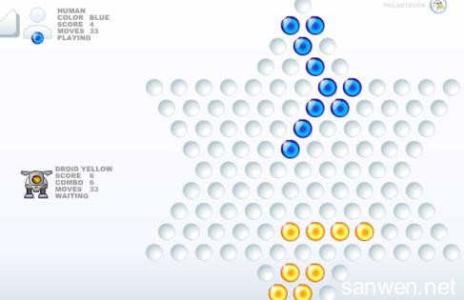 跳棋最快走法图解 下跳棋的实用走法