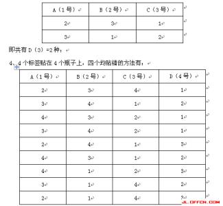 公务员行测考试：排列组合问题