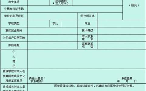 大学生毕业登记表 大学生毕业登记表班级鉴定评语范文