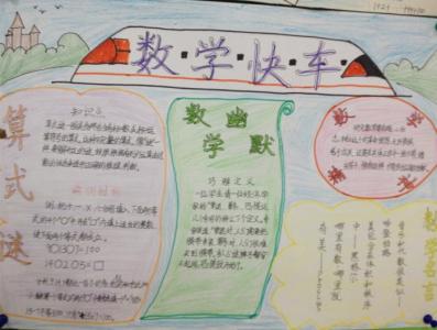 小学四年级数学手抄报 小学四年级数学王国手抄报