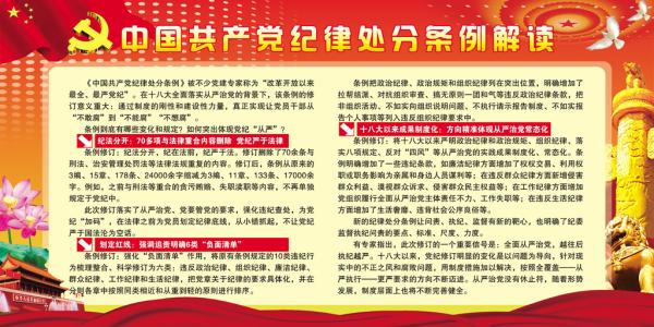 新的党的纪律处分条例 中国共产党员纪律处分条例解读