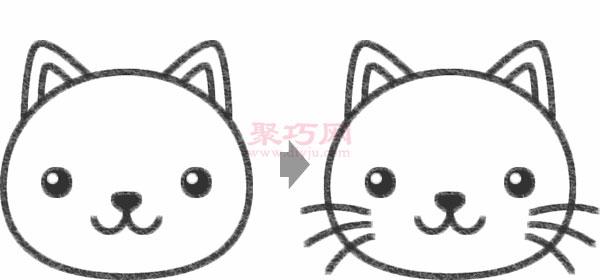 小猫的简笔画画法步骤 如何画卡通小猫的简笔画画法步骤