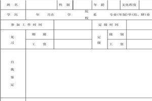 转正定级自我鉴定范文 转正定级表自我鉴定