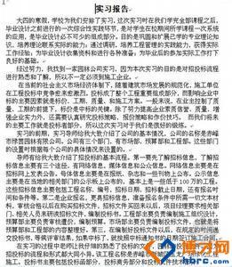 2017寒假物业实习报告范文