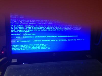 电脑突然蓝屏怎么回事 惠普电脑突然蓝屏怎么回事