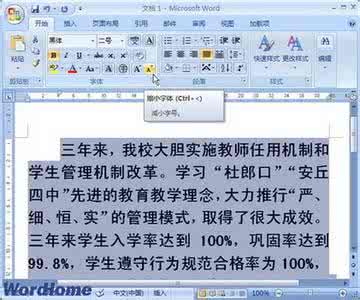 word2003页码字体大小 Word2003字体大小的设置方法技巧