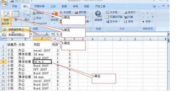 excel2007数据透视表 excel2007数据透视表如何制作