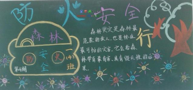 小学生消防安全黑板报 小学安全消防黑板报