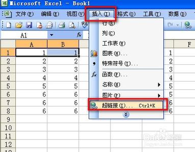 excel2003合并单元格 excel2003单元格插入链接的方法