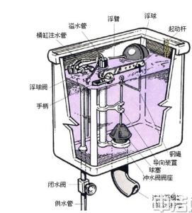 抽水马桶进水阀结构图 马桶出水阀怎么拆?抽水马桶进水和出水原理?