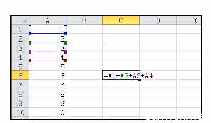 excel批量求和公式 Excel2010中进行公式批量求和的操作方法