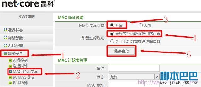 磊科mac地址过滤 磊科无线路由器mac地址过滤