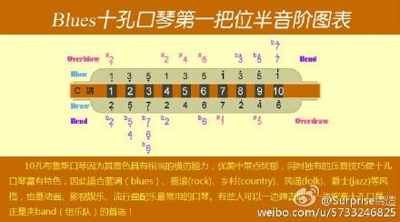 布鲁斯口琴自学教程 10孔布鲁斯口琴教程