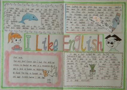 i like english手抄报 i like english手抄报内容材料