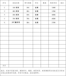 小吊车租赁合同范本 吊机租赁合同