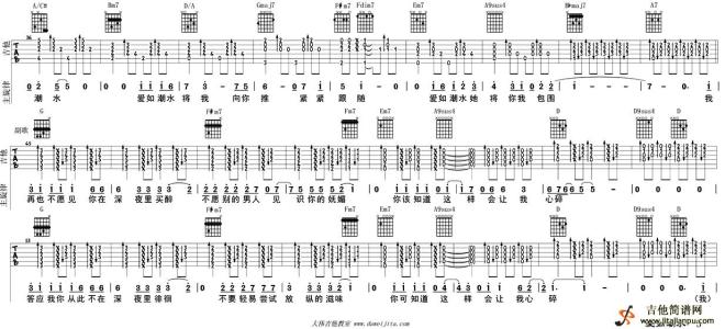 成都吉他弹唱教学视频 爱如潮水吉他弹唱教学视频
