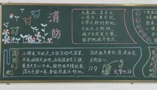 小学生消防安全黑板报 小学生消防安全黑板报资料