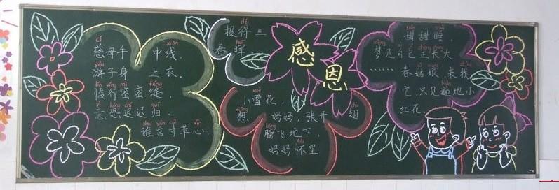 学会感恩黑板报 学会感恩主题黑板报