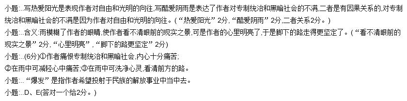 最温暖的一片阳光大意 最温暖的一片阳光阅读题答案