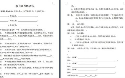 加盟合作协议范本 项目加盟合作协议范本3篇