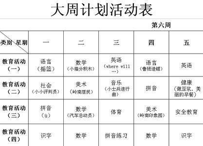 大班上学期班务总结 2017大班上学期班务计划