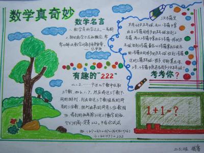 五年级数学乐园手抄报 五年级数学节手抄报