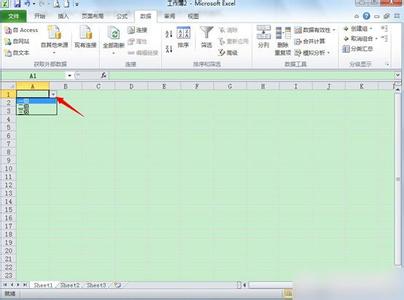 表格制作下拉菜单 excel2010表格下拉菜单如何制作