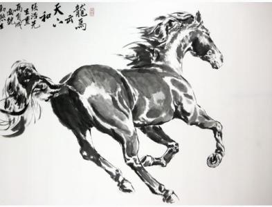 中国画图片 关于马的中国画图片