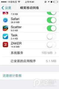 iphone流量监控 iphone6如何追踪监控上网流量