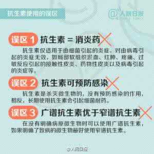 滥用抗生素 抗生素使用四大误区，你还在滥用抗生素吗？